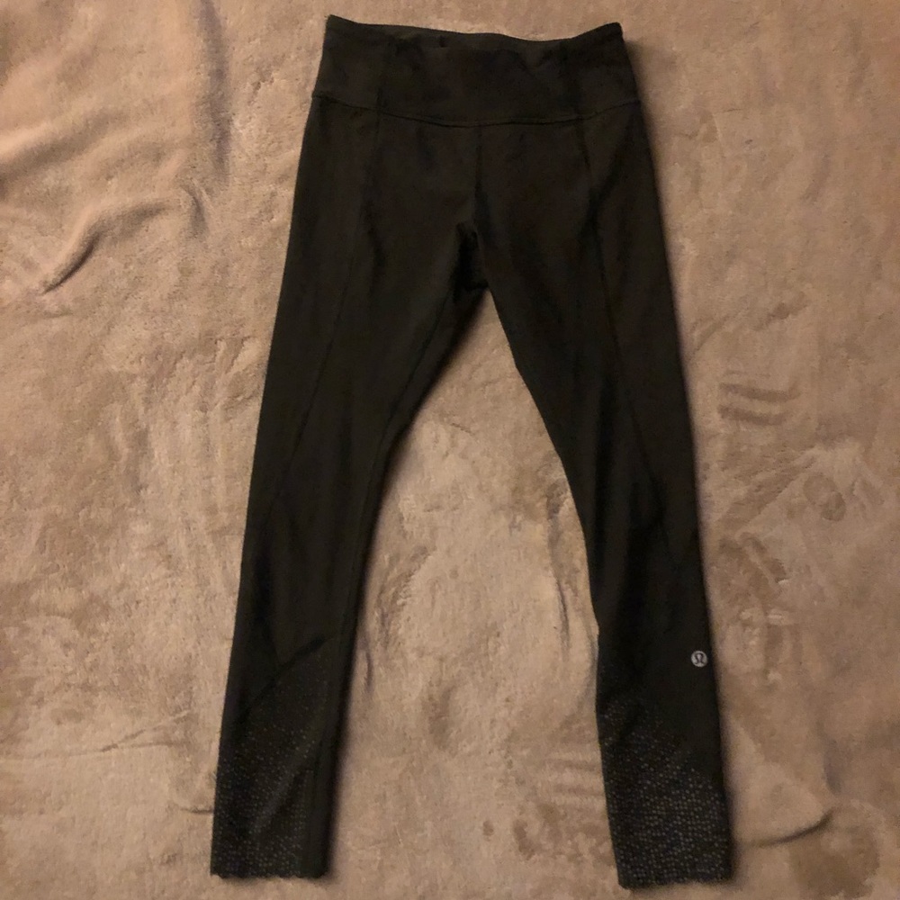 Lululemon Tight Stuff Tight green with reflective